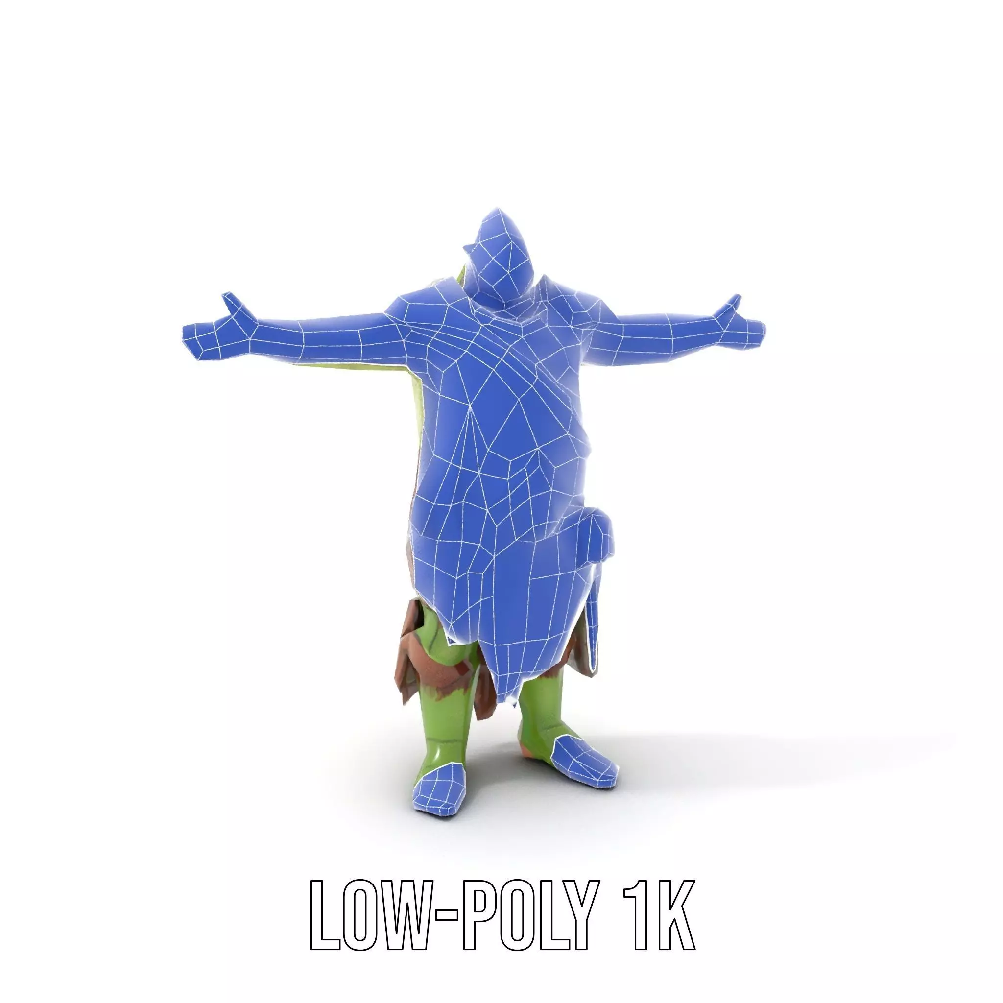 Fantasy Orc Warrior Character Model Pack Low-poly 3D model_19