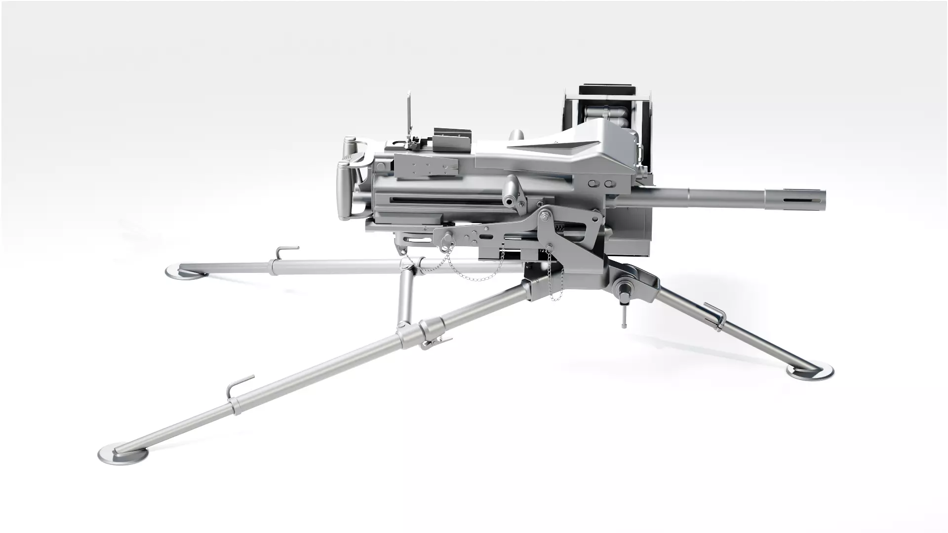 Military MK19 Automatic Grenade Launcher 3D 3D model_3