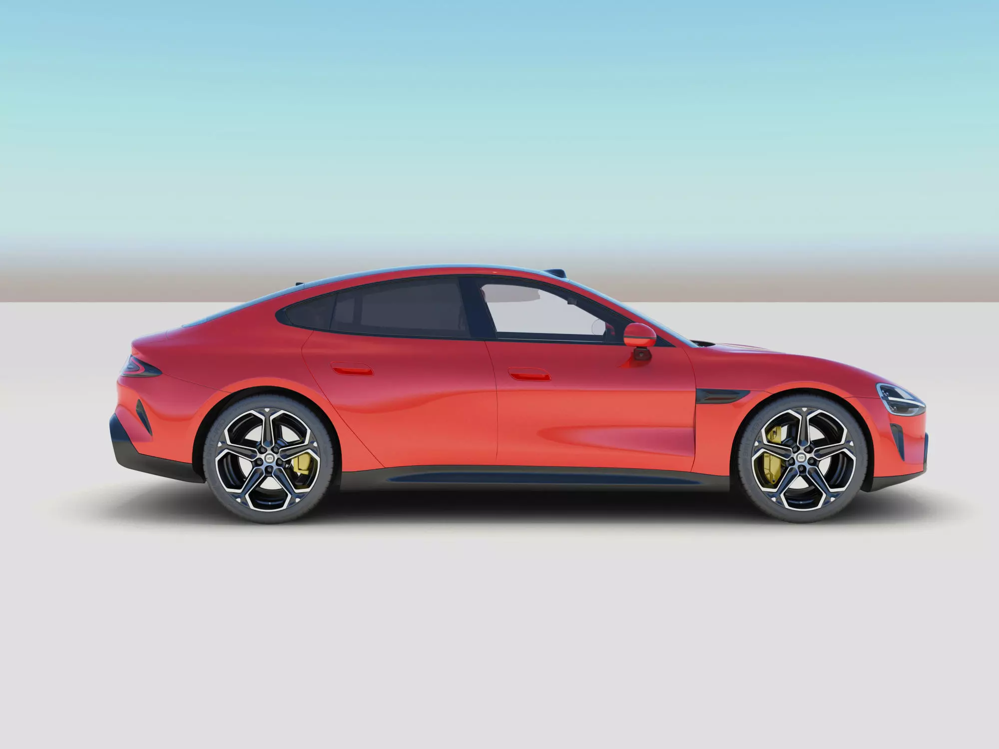 xiaomi su7 with interior 3D model_3