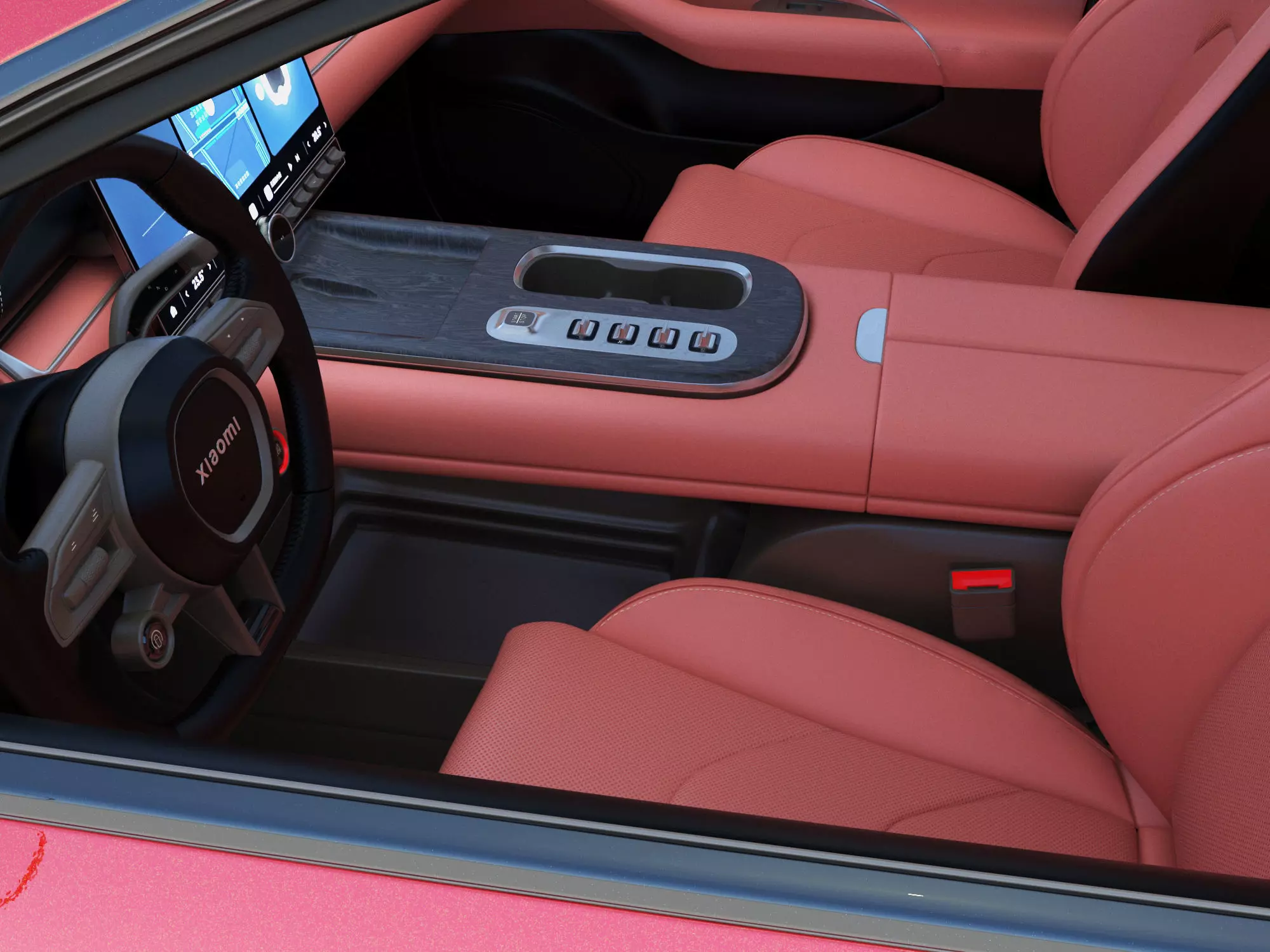xiaomi su7 with interior 3D model_9