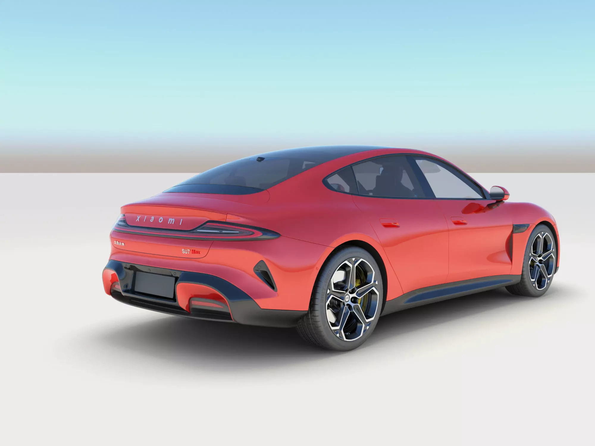 xiaomi su7 with interior 3D model_4