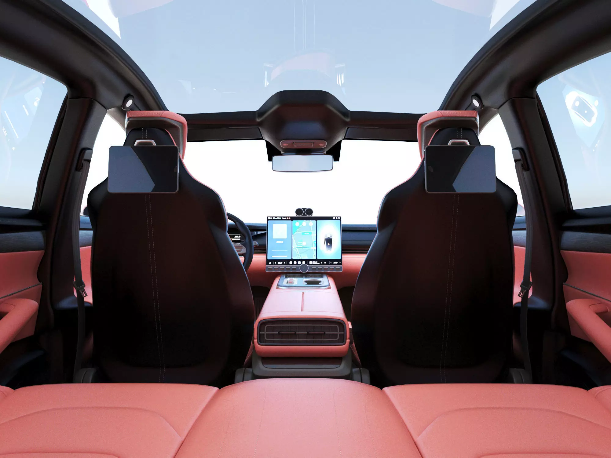 xiaomi su7 with interior 3D model_10