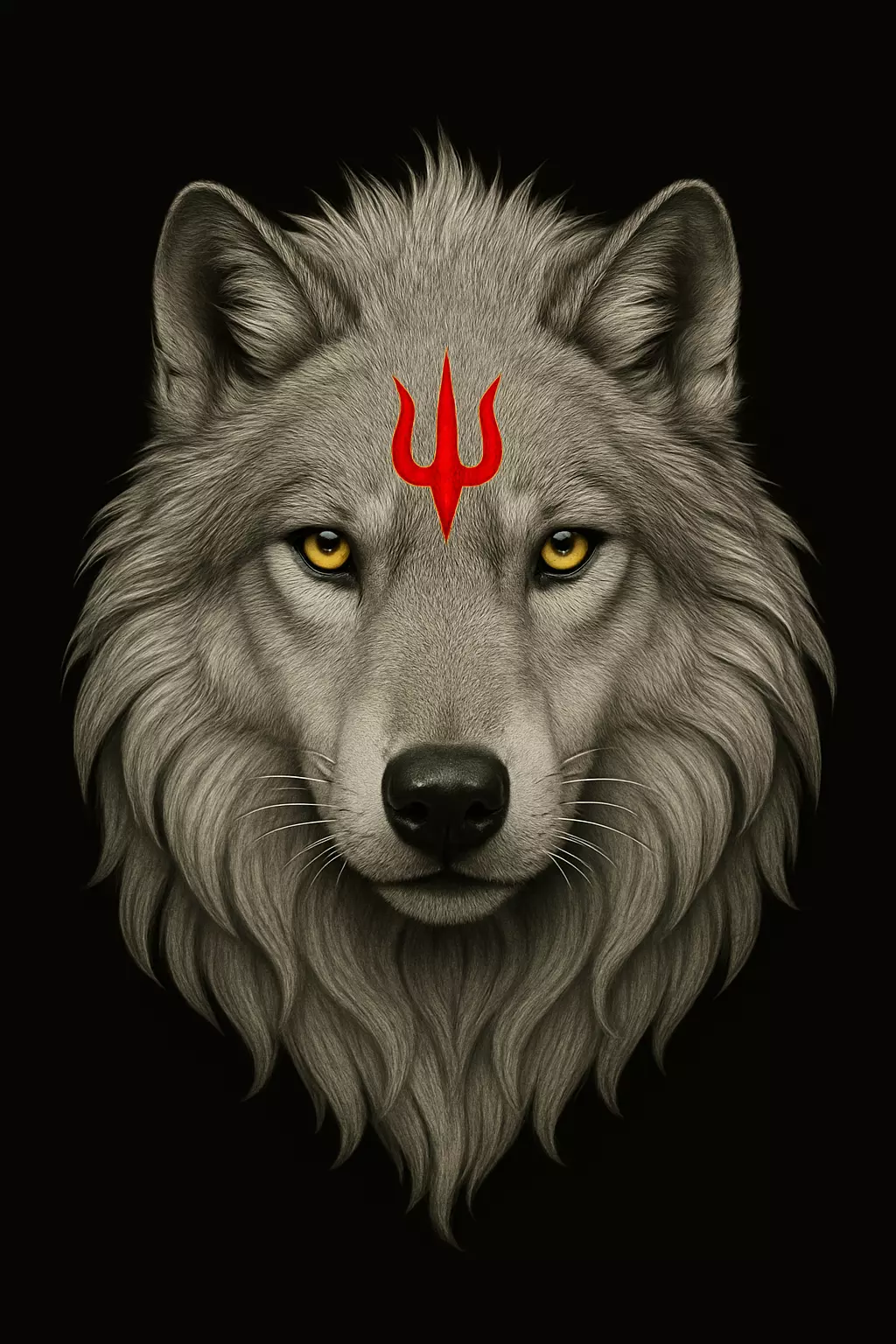 Wolf Head Pendant 3D print model_24