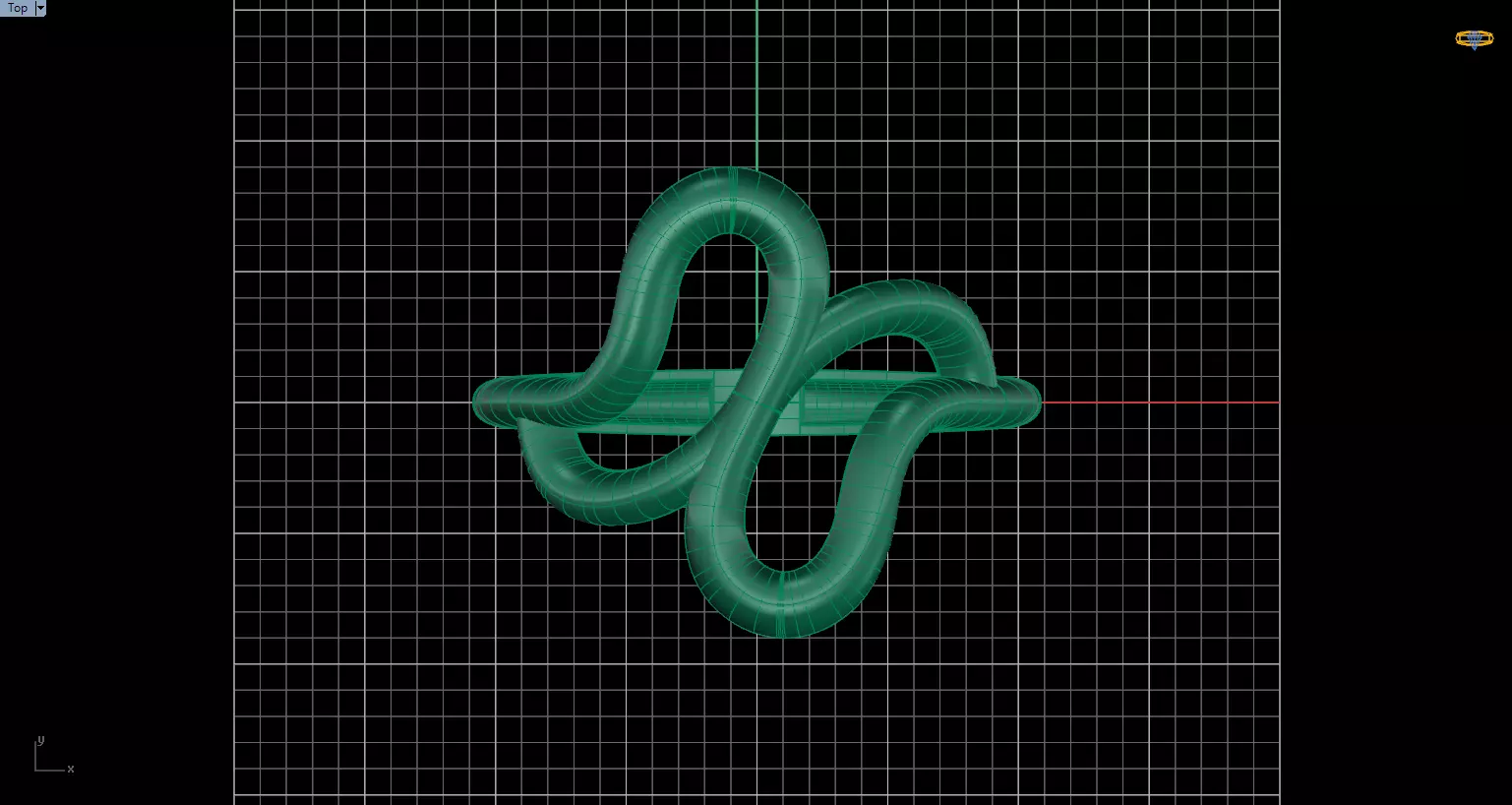 Minimal Abstract Ring 30 3D print model_3