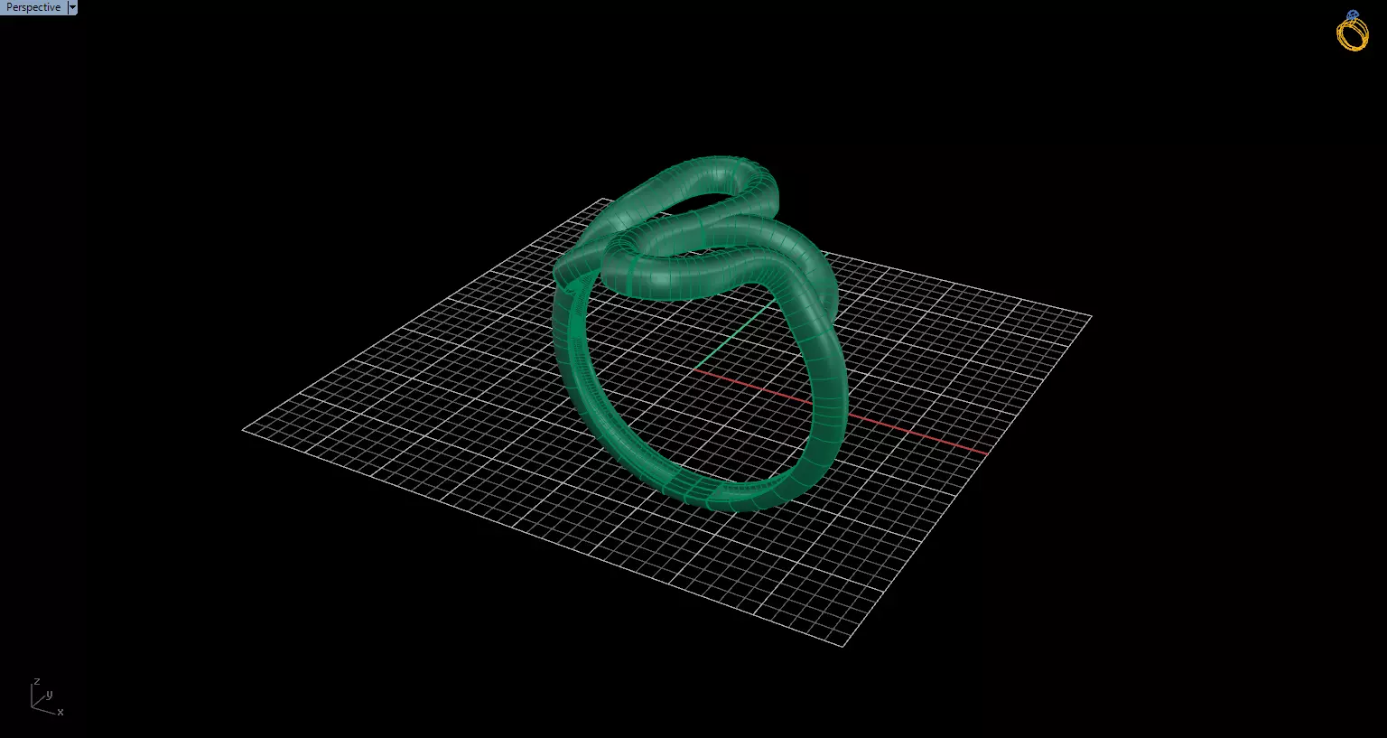 Minimal Abstract Ring 30 3D print model_2