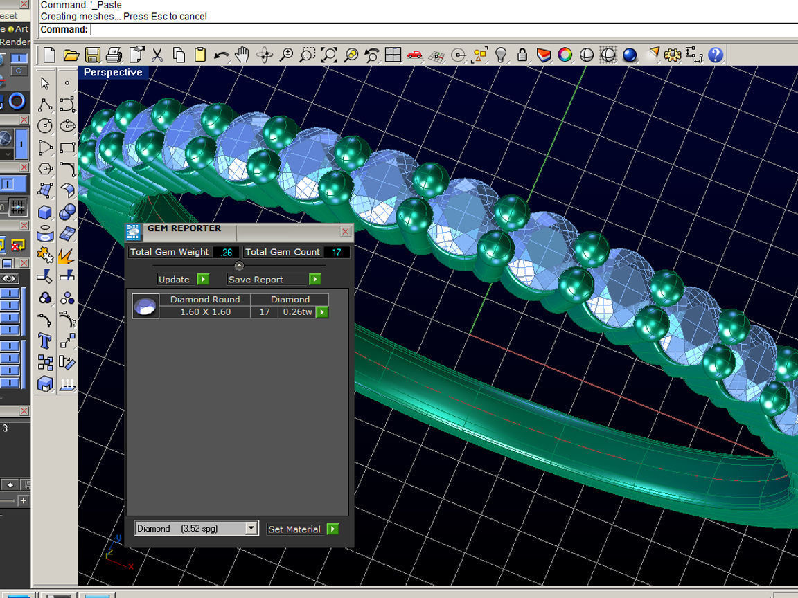 ZLDA02 diamond eternity band gold 3D print model_4