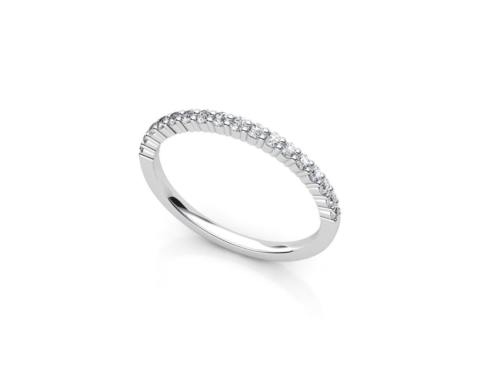 ZLDA02 diamond eternity band gold 3D print model_1