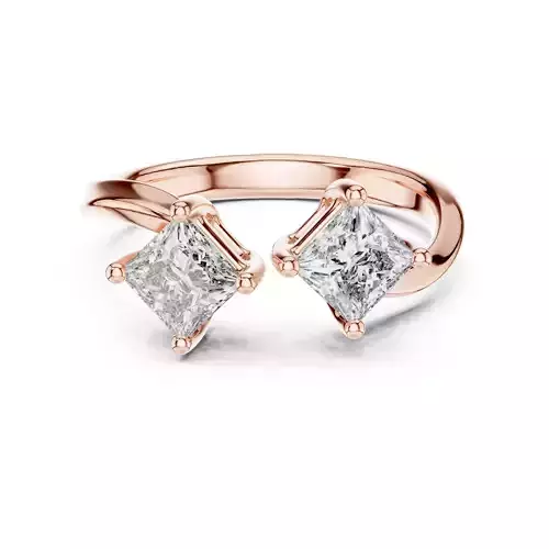 Toi et Moi Solitaire Ring 3dm stl renders animation videos