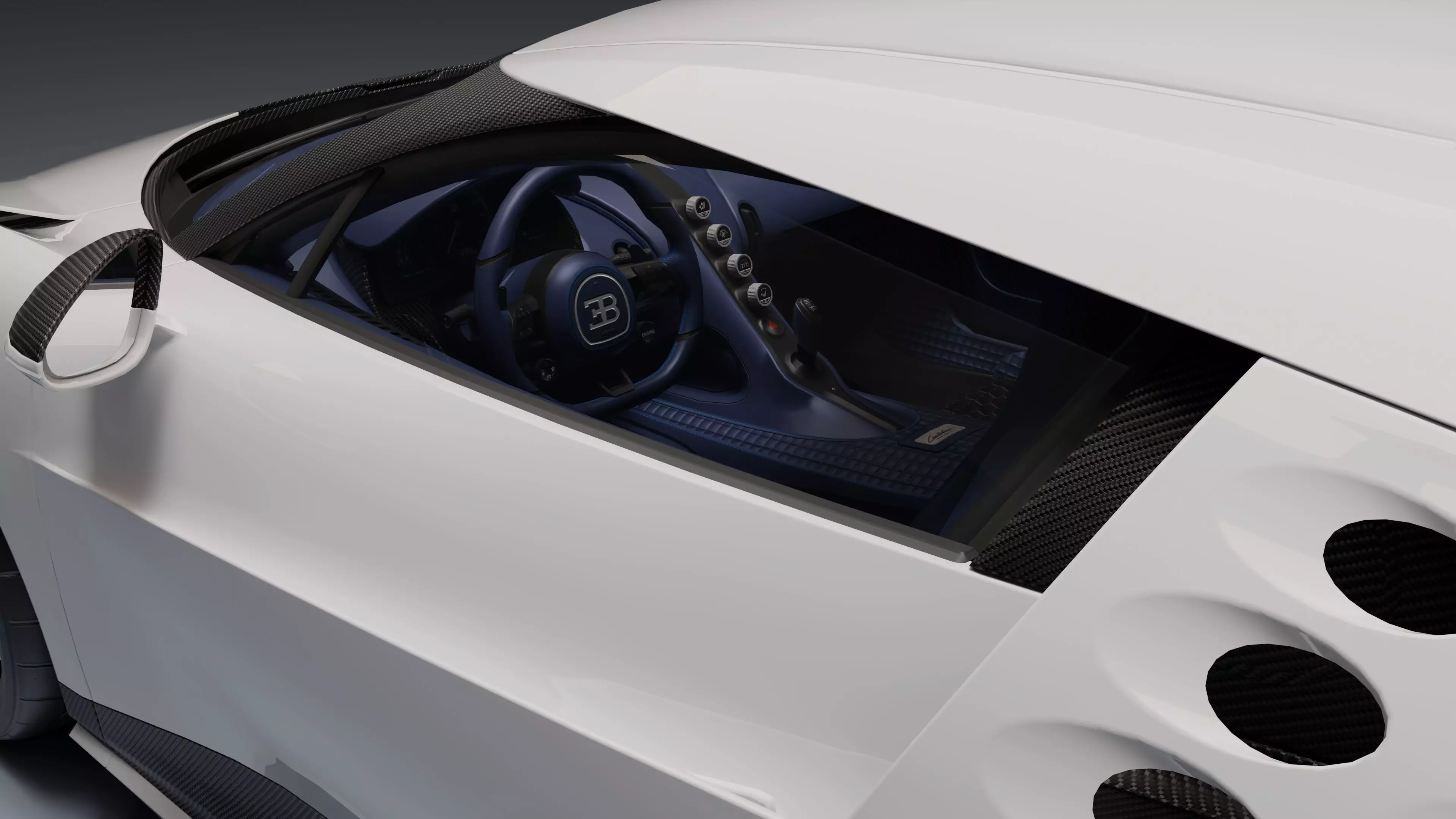 Bugatti Centodieci Low-poly 3D model_10