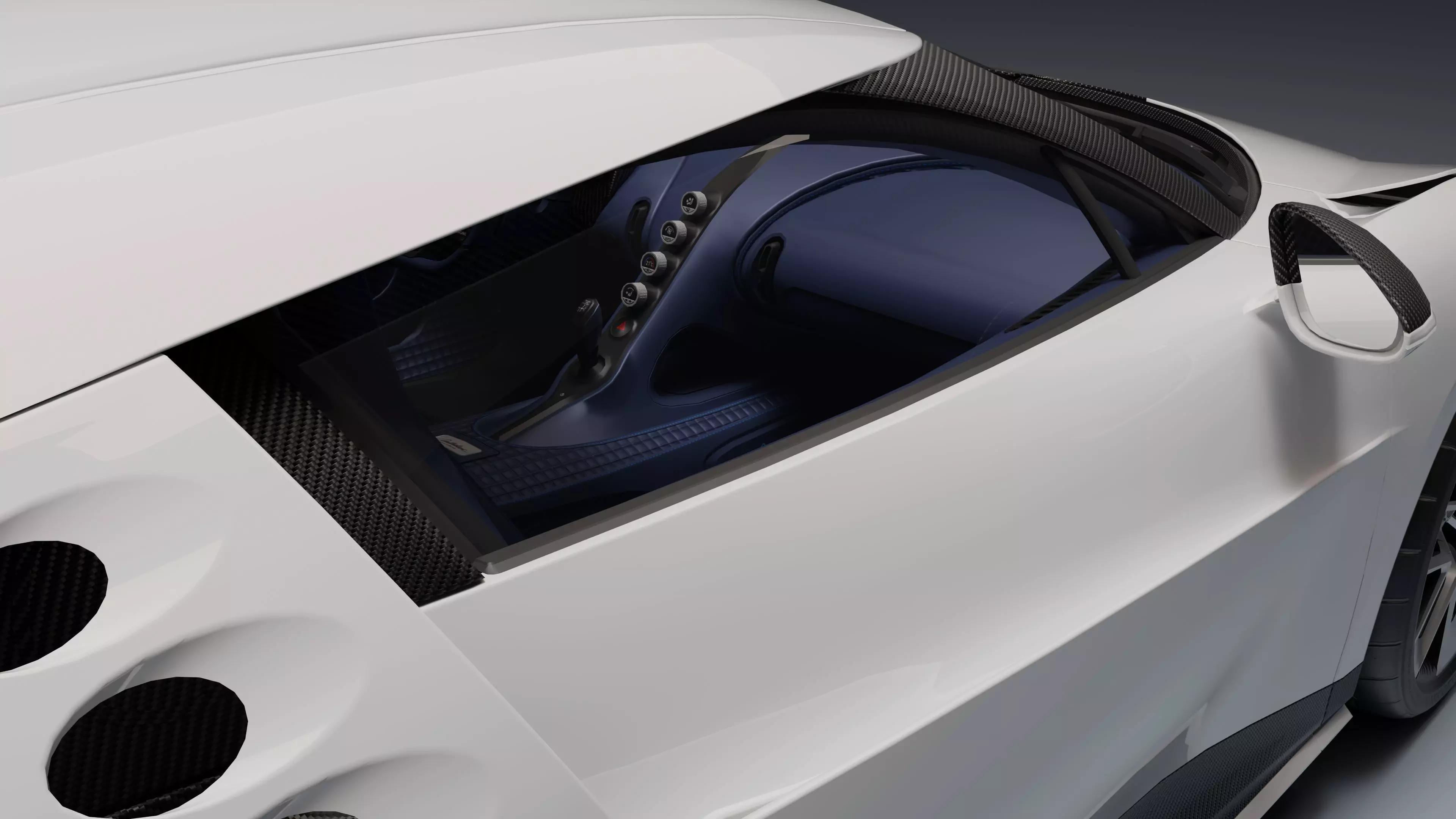 Bugatti Centodieci Low-poly 3D model_5