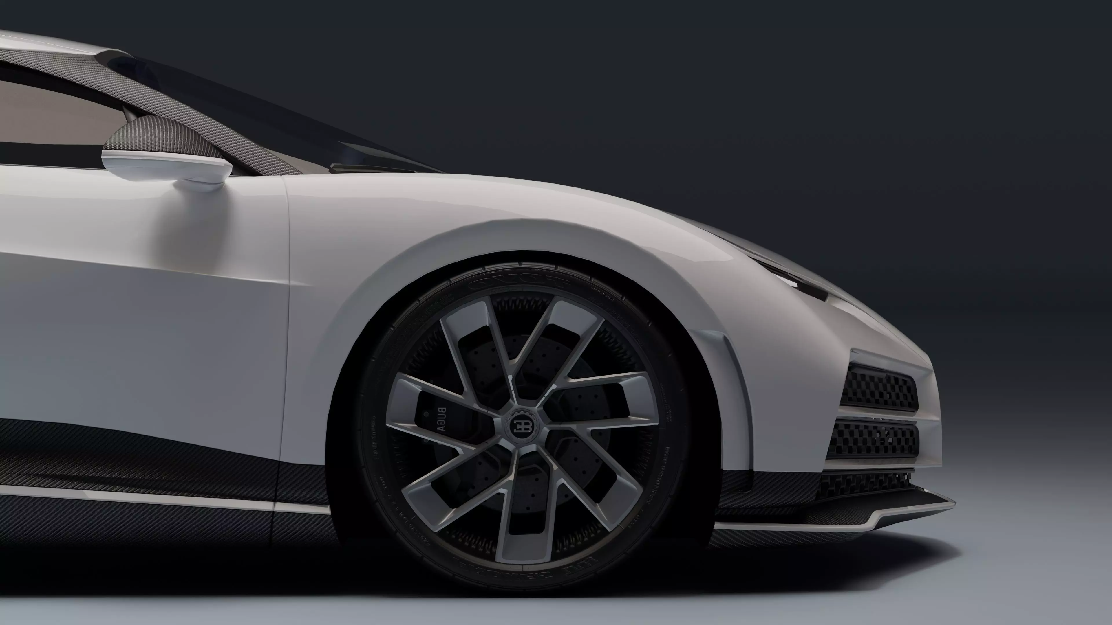 Bugatti Centodieci Low-poly 3D model_28