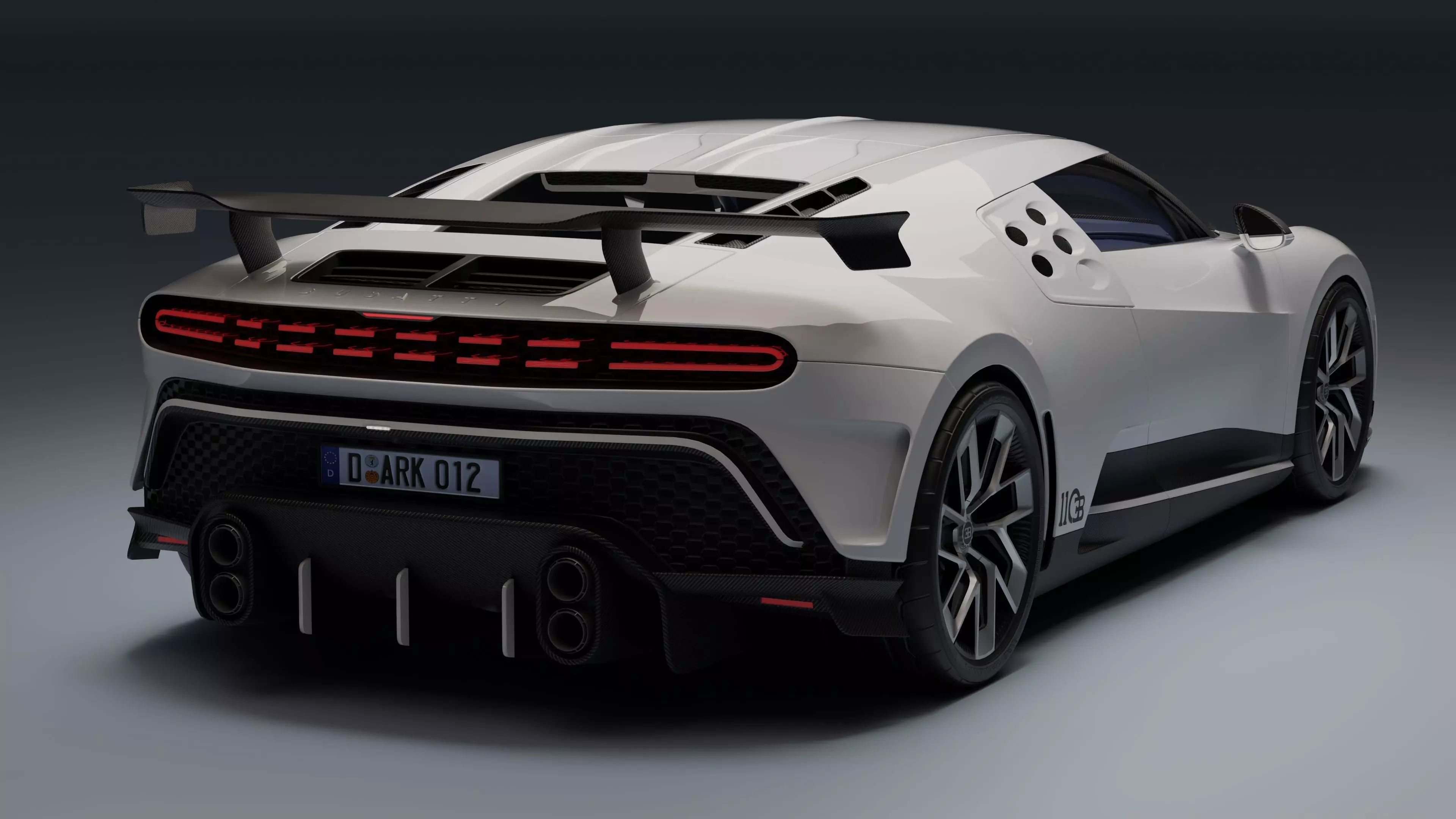 Bugatti Centodieci Low-poly 3D model_12