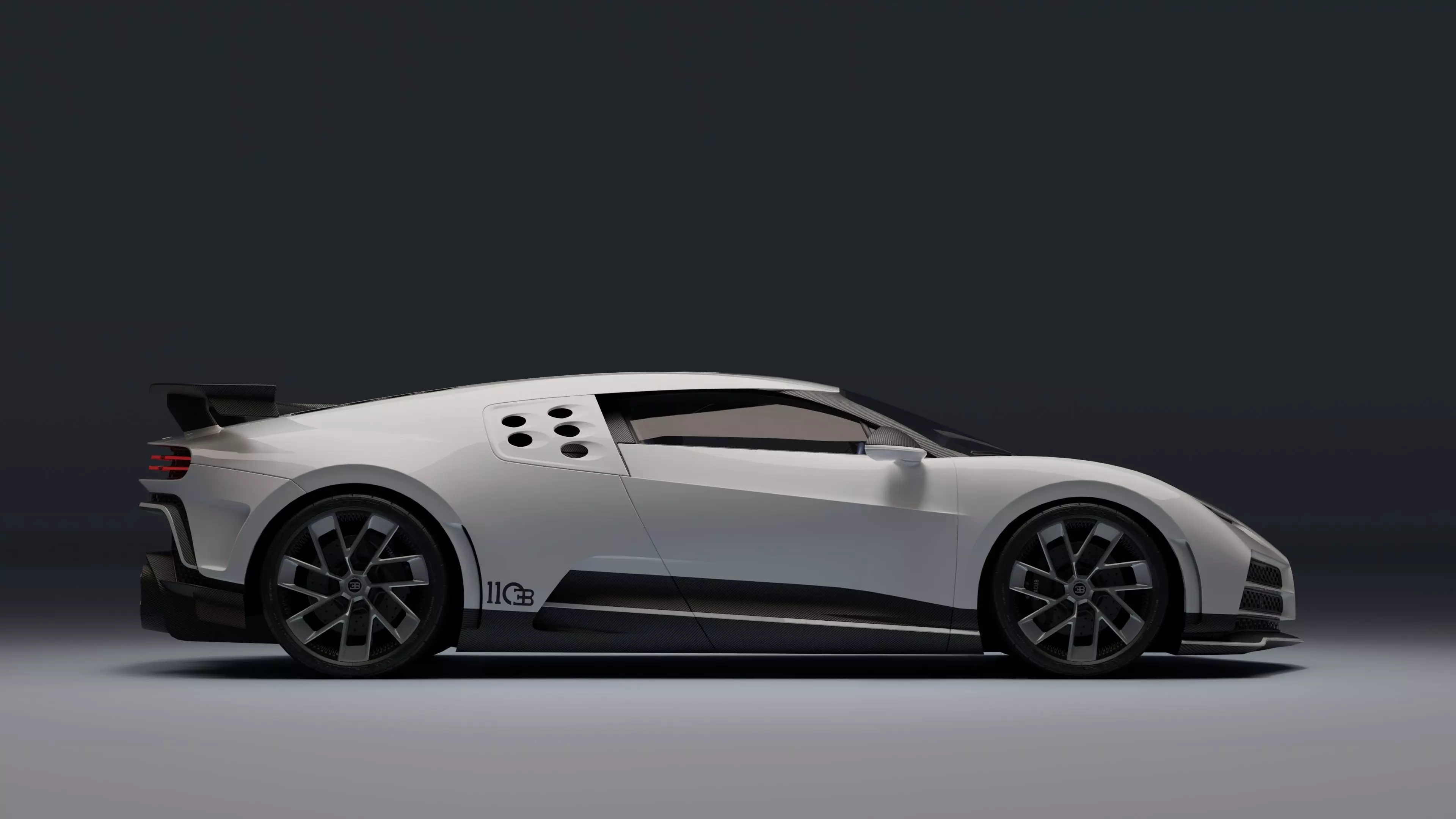 Bugatti Centodieci Low-poly 3D model_30