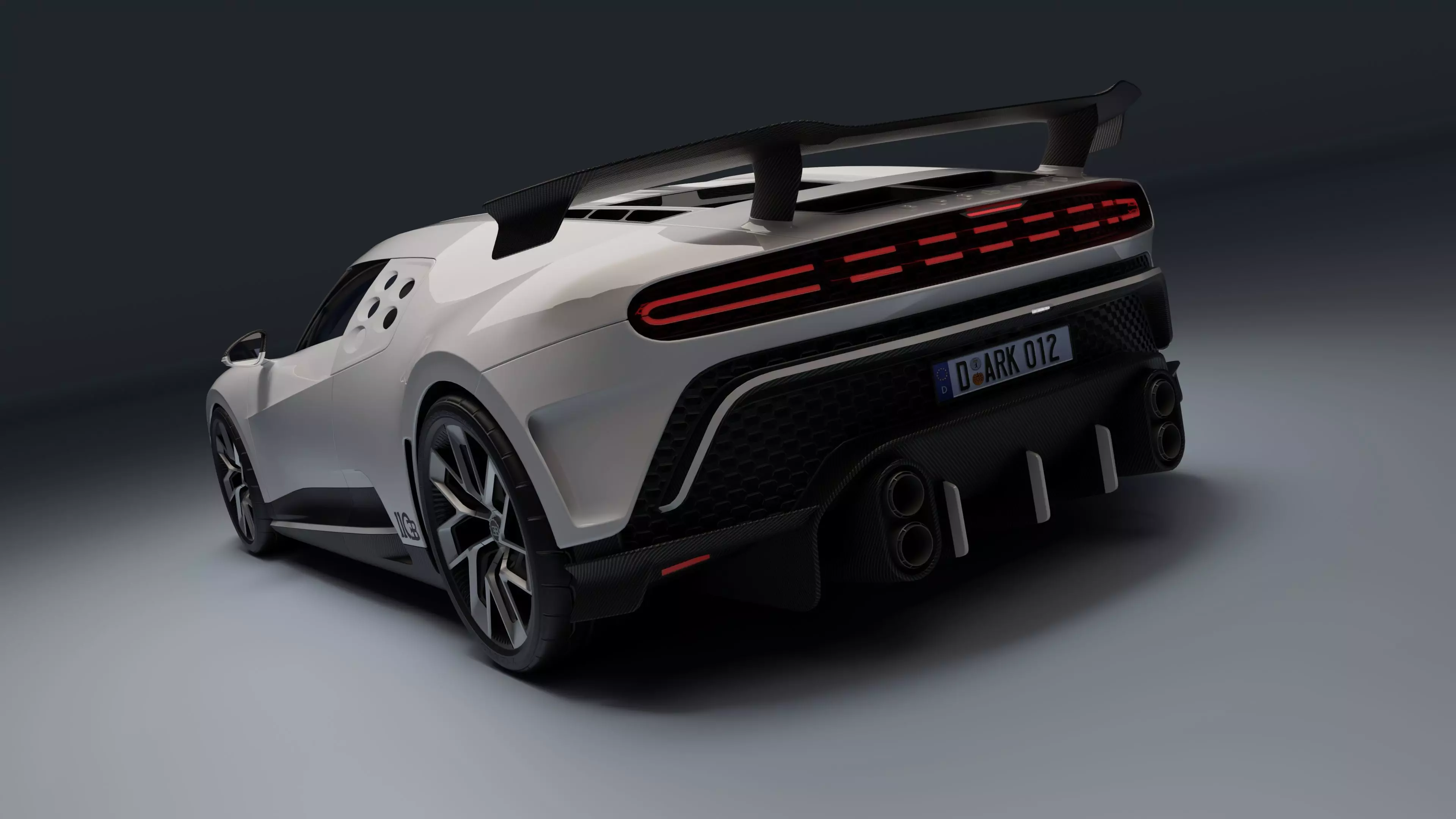 Bugatti Centodieci Low-poly 3D model_23