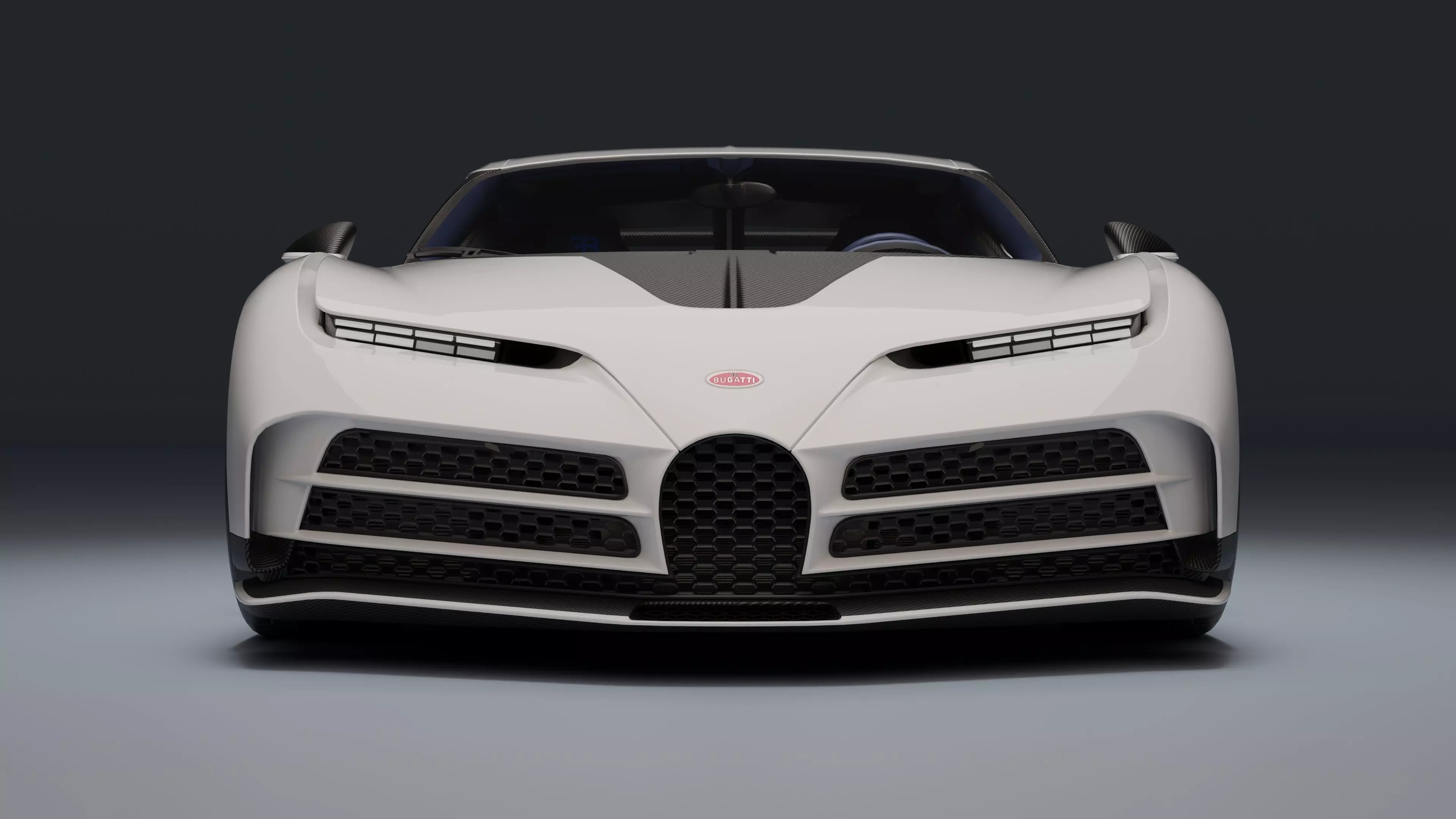 Bugatti Centodieci Low-poly 3D model_25