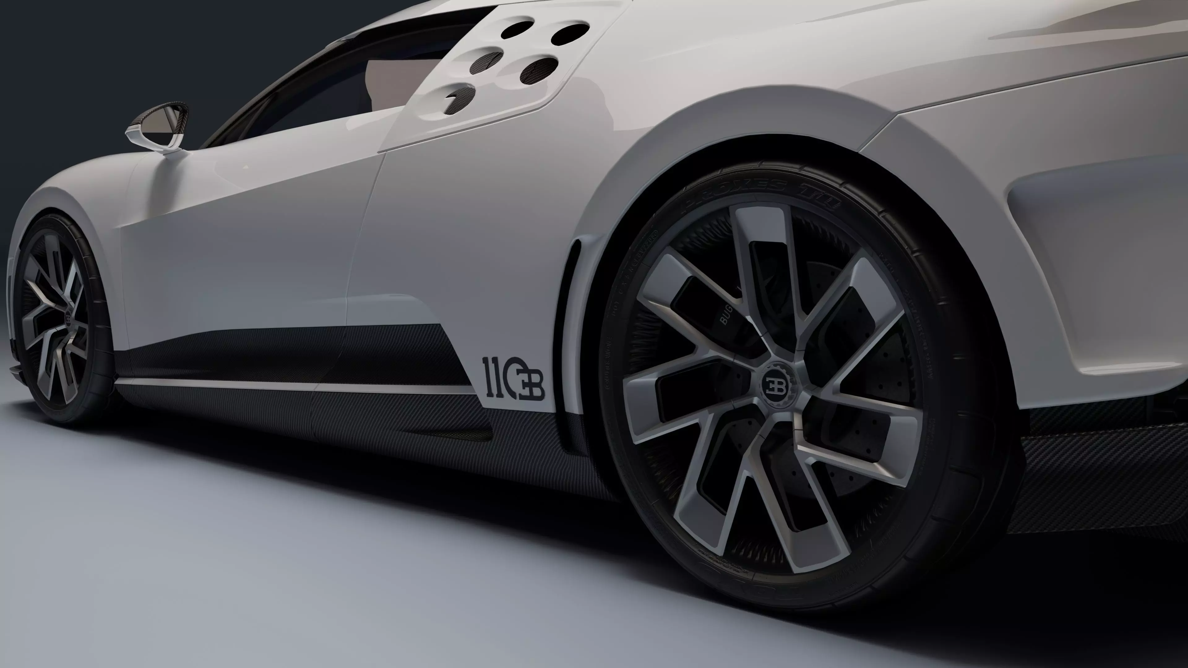 Bugatti Centodieci Low-poly 3D model_24