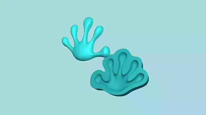 Gecko Footstep - Silicone Mold -Template 3D print model