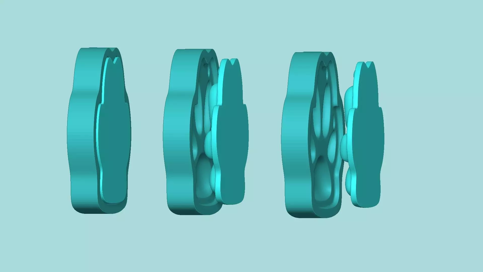 Fox Footstep - Silicone Mold -Template 3D print model_7