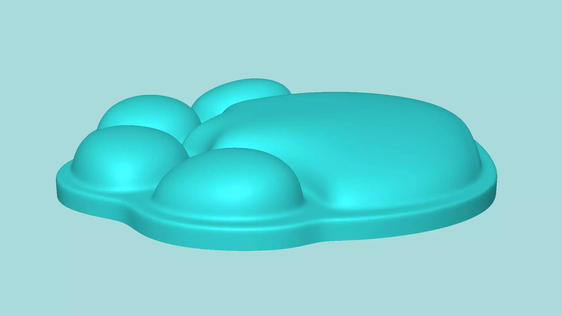 Elephant Footstep - Silicone Mold -Template 3D print model_5