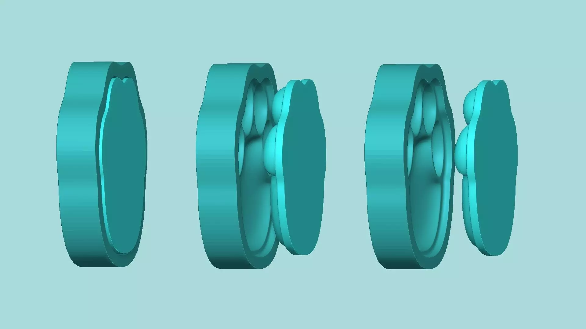 Elephant Footstep - Silicone Mold -Template 3D print model_7