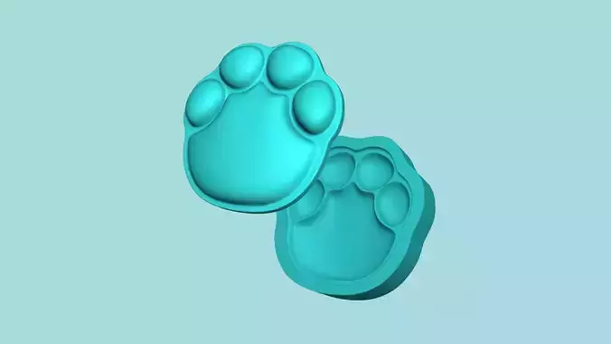 Elephant Footstep - Silicone Mold -Template 3D print model