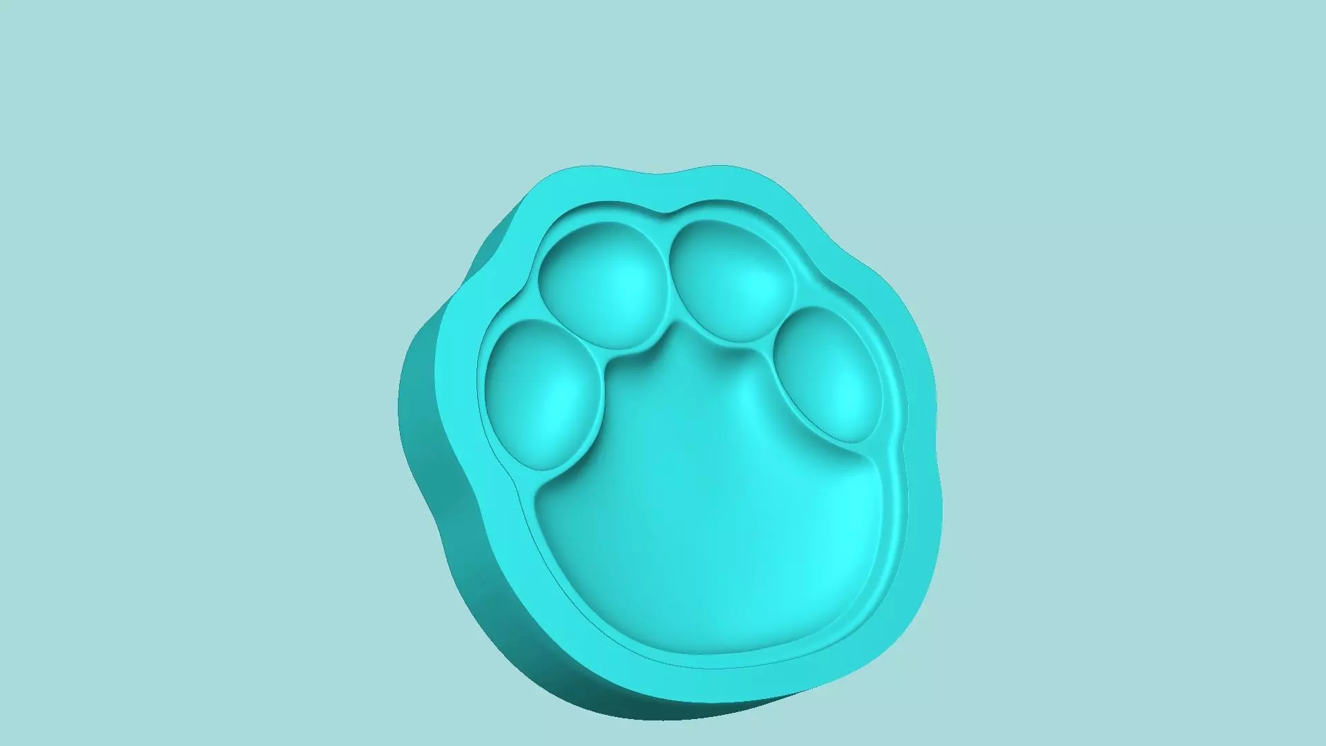 Elephant Footstep - Silicone Mold -Template 3D print model_4