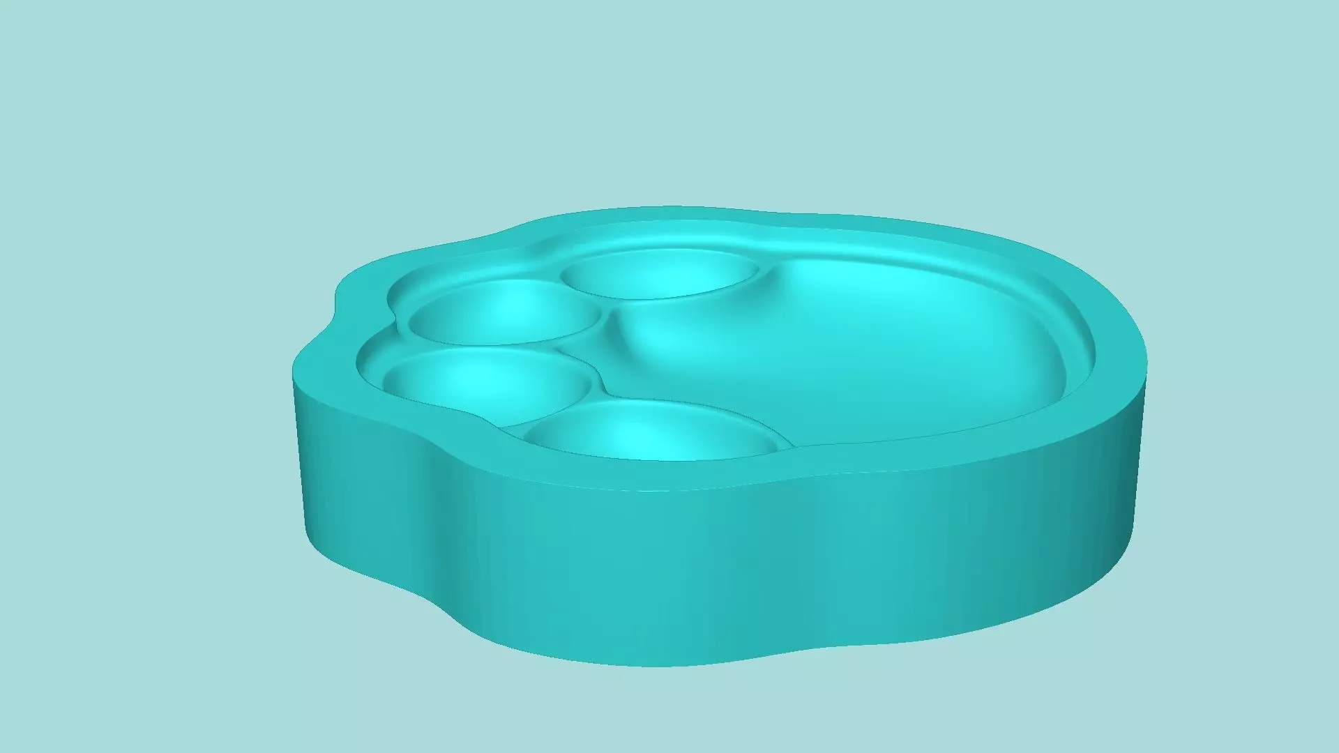 Elephant Footstep - Silicone Mold -Template 3D print model_6