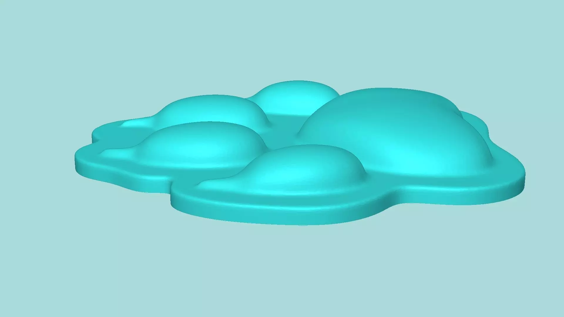 Dog Footstep - Silicone Mold -Template 3D print model_5