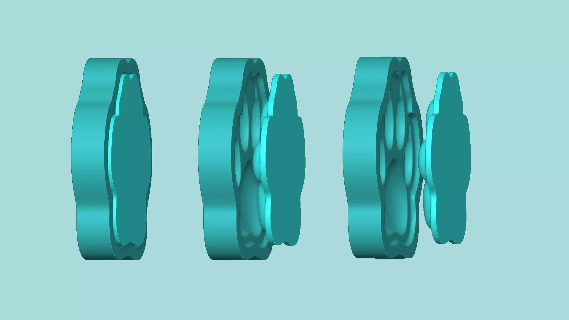 Dog Footstep - Silicone Mold -Template 3D print model_7