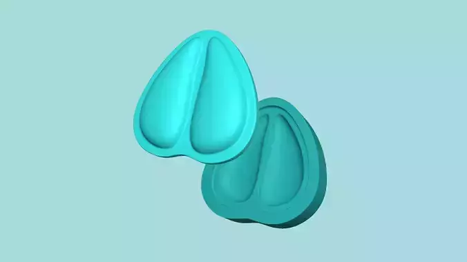 Cow Footstep - Silicone Mold -Template 3D print model