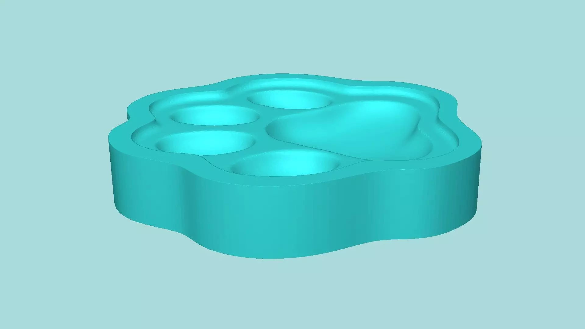 Cat Footstep - Silicone Mold -Template 3D print model_6