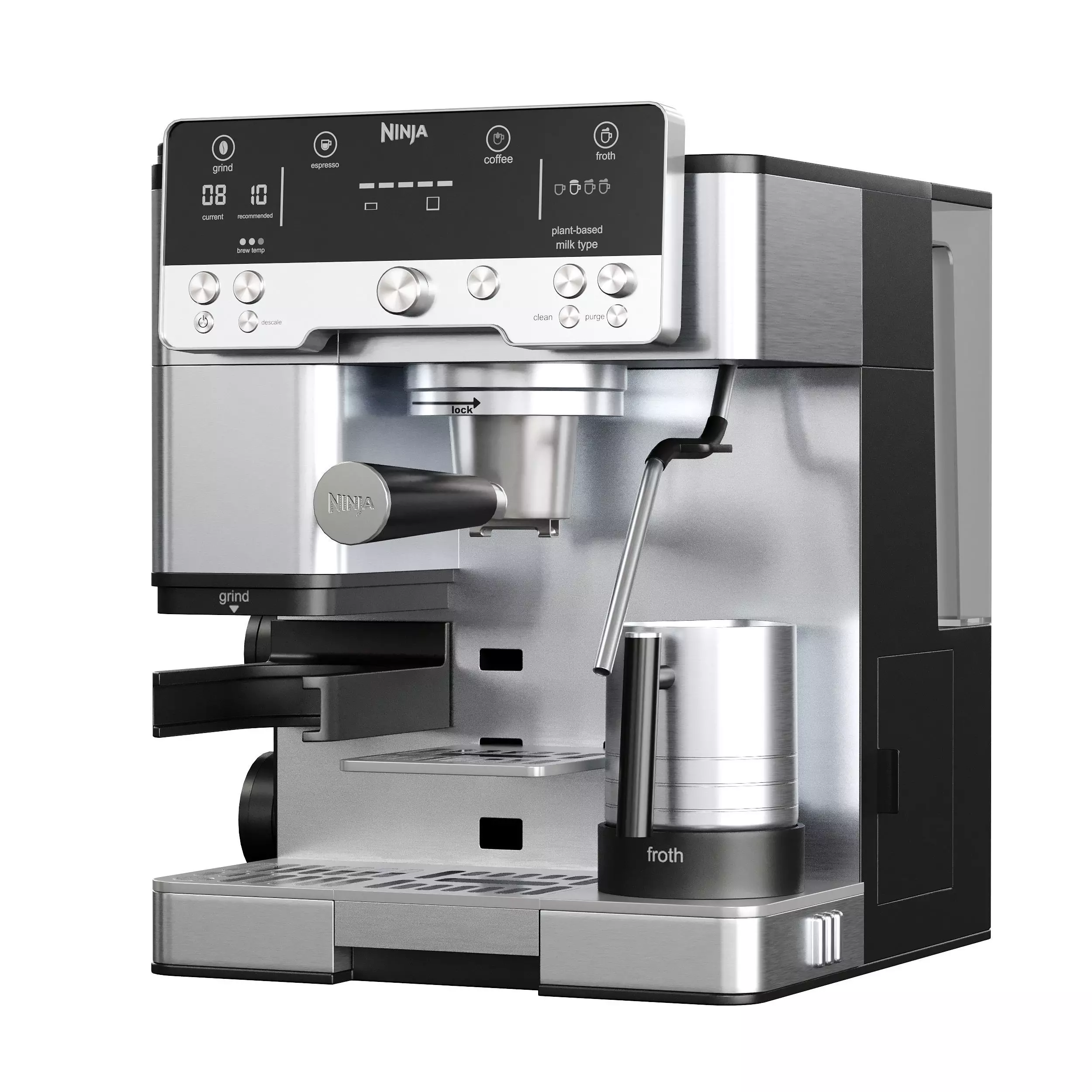 Coffee Makers set 10 Low-poly 3D model_5