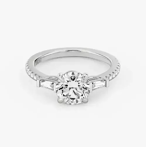 Three Stone  Engagement Ring  A2