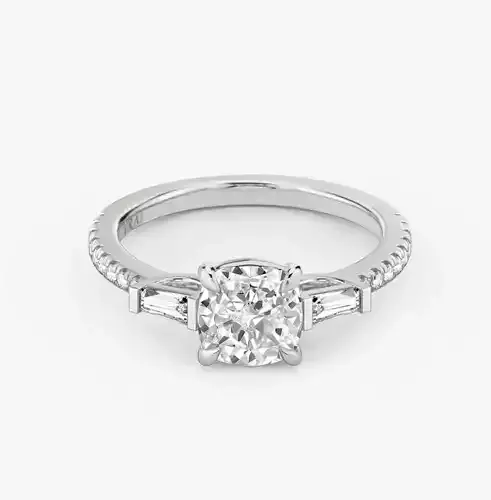 Three stone engagement ring  A4