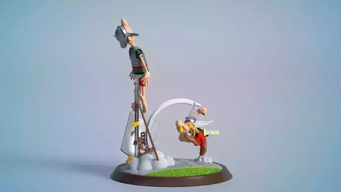 Asterix coup de poing 3D print model