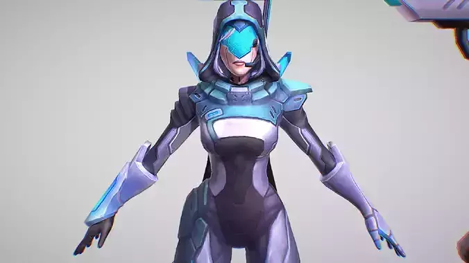 Ashe - Project Skin - Champions - League Of Legends Low-poly 3D model