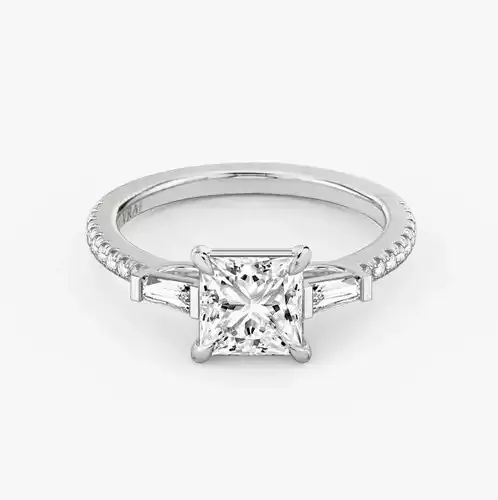 Three stone engagement ring  A5