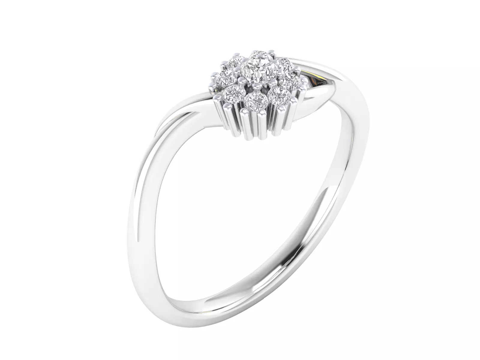 Women Ring Render 3dm STL MTL SLC JCD OBJ FBX Details 3D print model_6