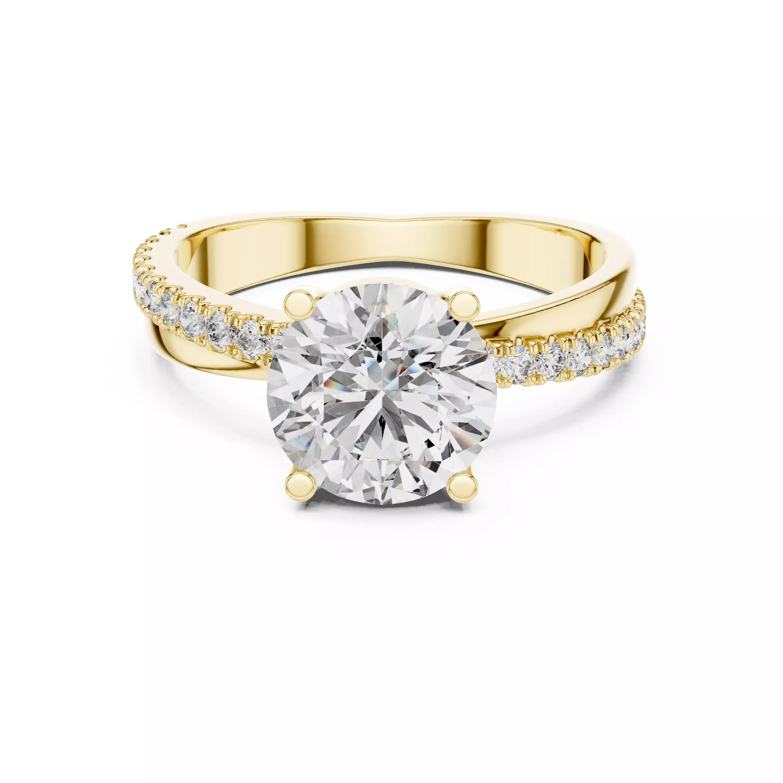 Solitaire Ring 3dm stl renders animation videos details 3D print model_13