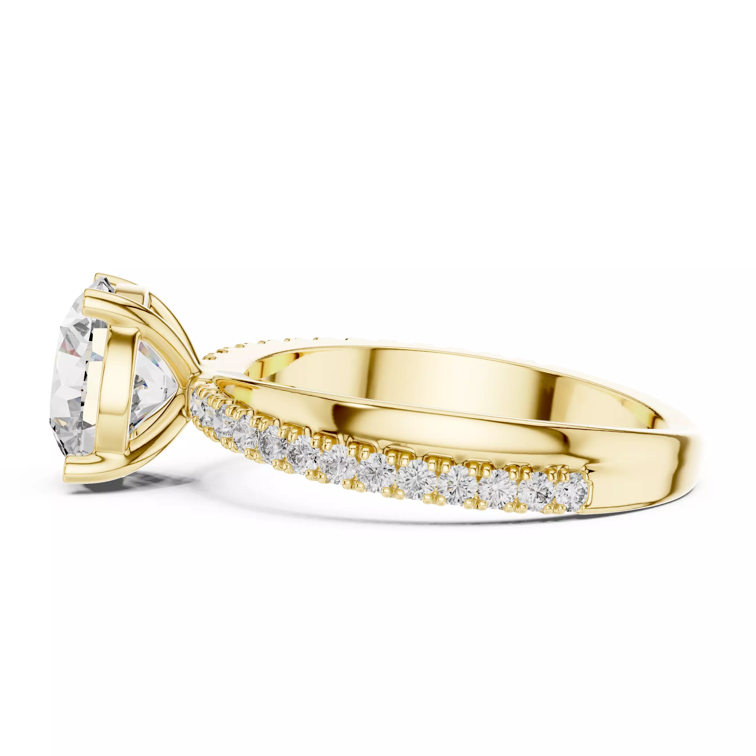 Solitaire Ring 3dm stl renders animation videos details 3D print model_12