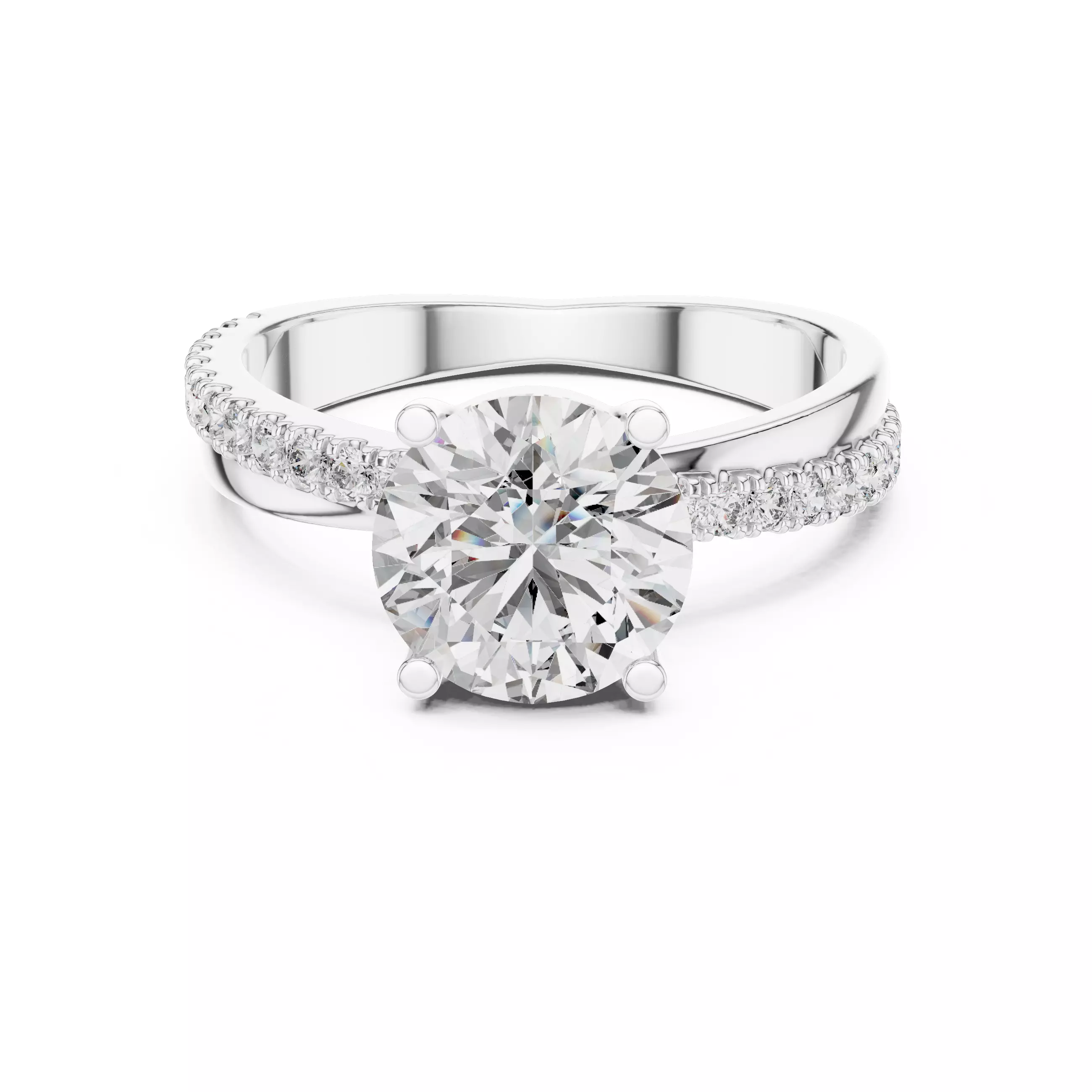 Solitaire Ring 3dm stl renders animation videos details 3D print model_9