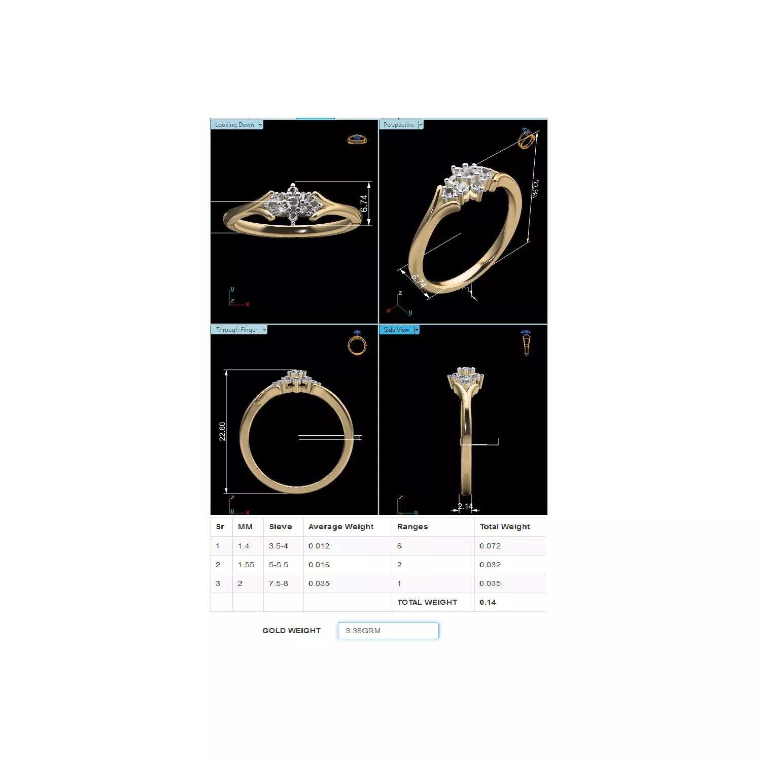 Women Ring Render 3dm STL MTL SLC JCD OBJ FBX Details 3D print model_18