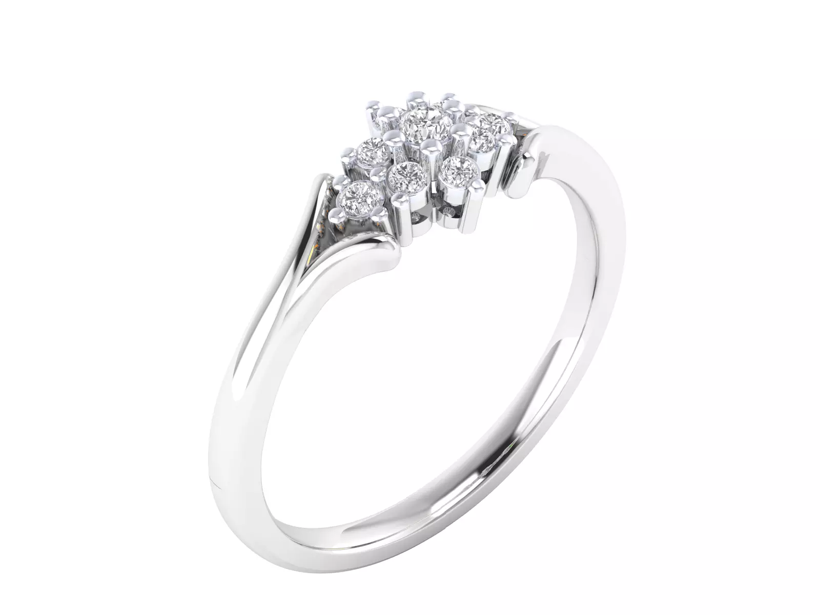 Women Ring Render 3dm STL MTL SLC JCD OBJ FBX Details 3D print model_5