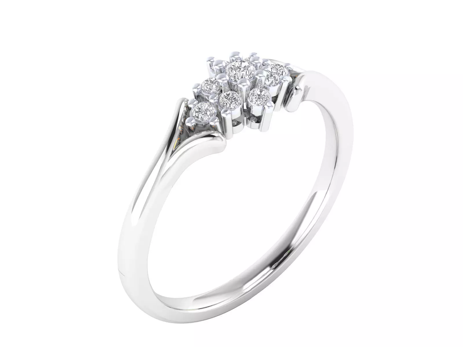 Women Ring Render 3dm STL MTL SLC JCD OBJ FBX Details 3D print model_4