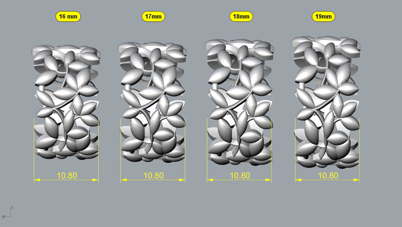 ring sprigs 3D print model_5