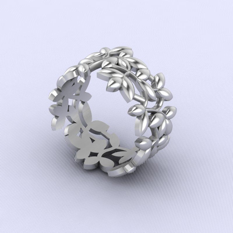 ring sprigs 3D print model_2