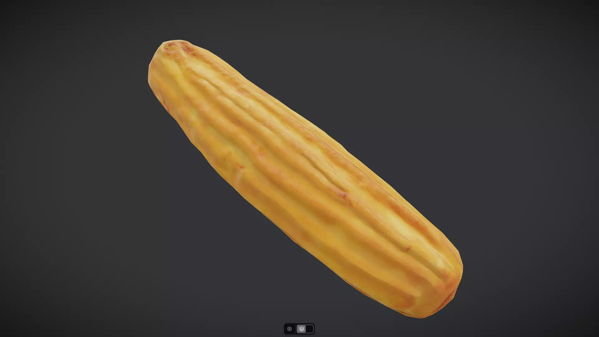 Churro Low-poly 3D model_5