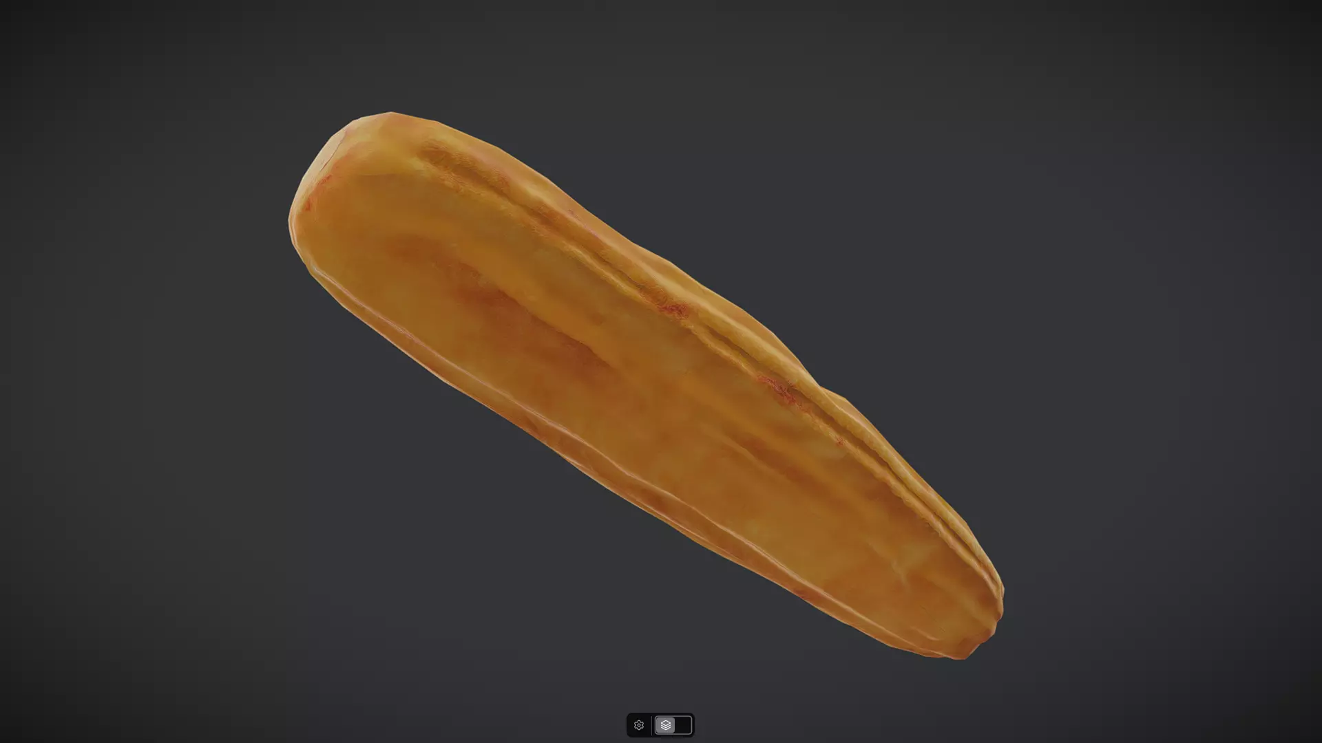 Churro Low-poly 3D model_3