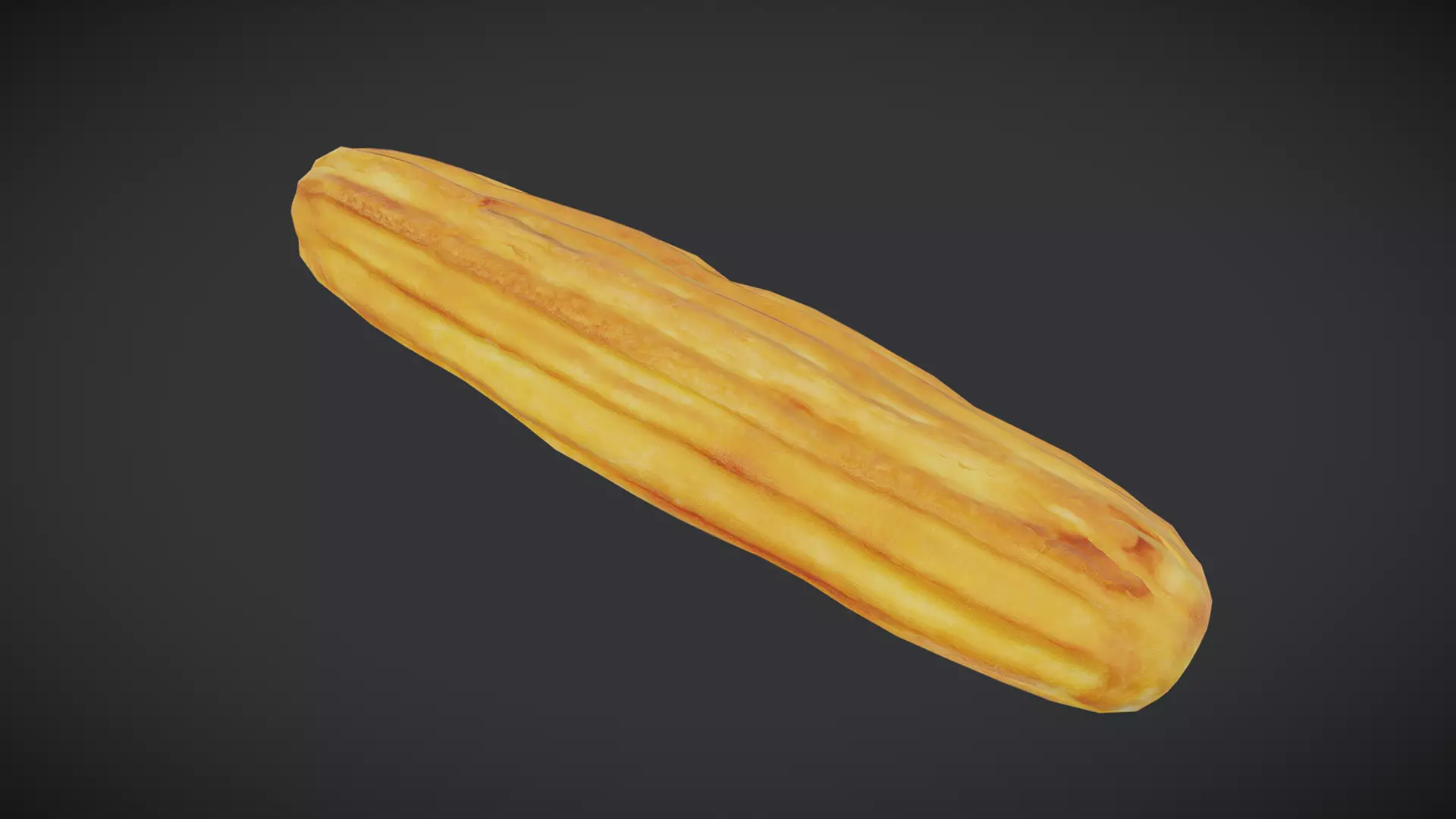 Churro Low-poly 3D model_0
