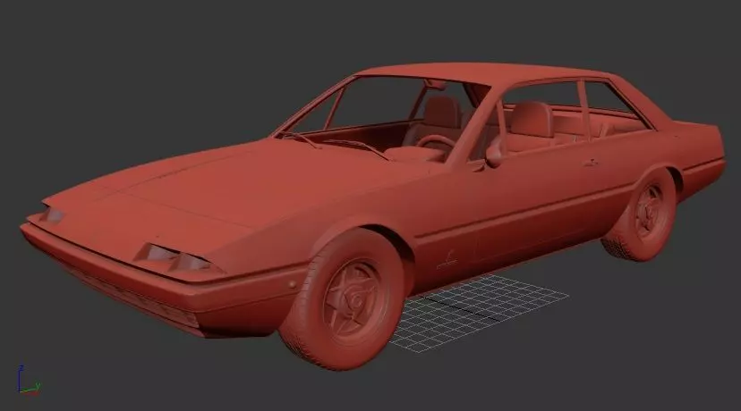Ferrari 365 GT4 2plus2 1972 3D print model_1